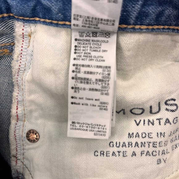NWT Moussy Vintage Siena Straight Jeans Size 30 Cotton Light Wash Button Fly - Picture 16 of 16